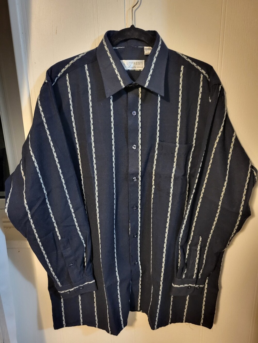Lopresti Louida Group Heavy Embroidered Verticle Stripe Shirt SZXL